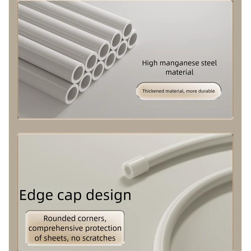 Round Quilt Sheet Hanger Stainless Steel Spirals Clothes Pole Spirals Drying Rack  Drying Bed Sheet