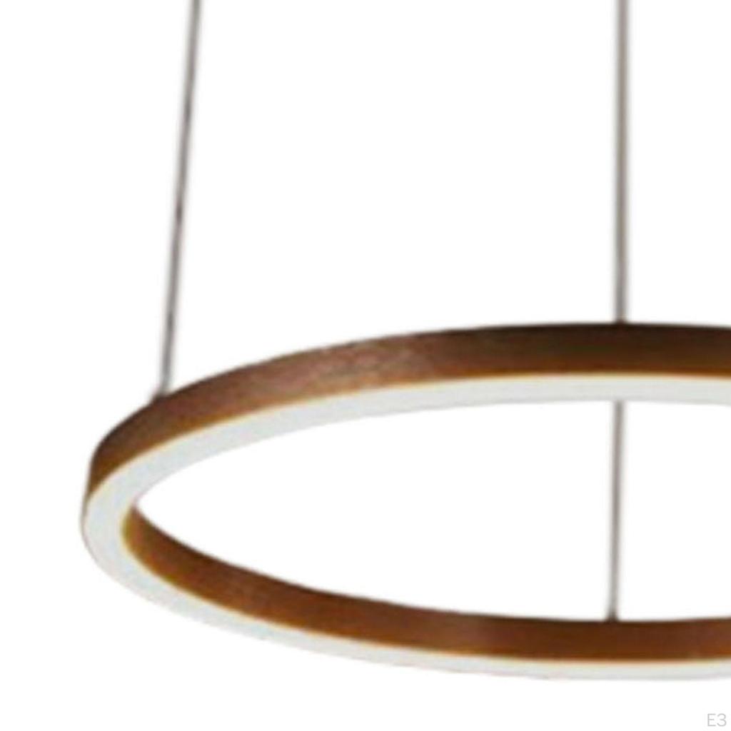 Circular Pendant Light Hanging Lamp Fixture for Living Room LED Chandelier Bar