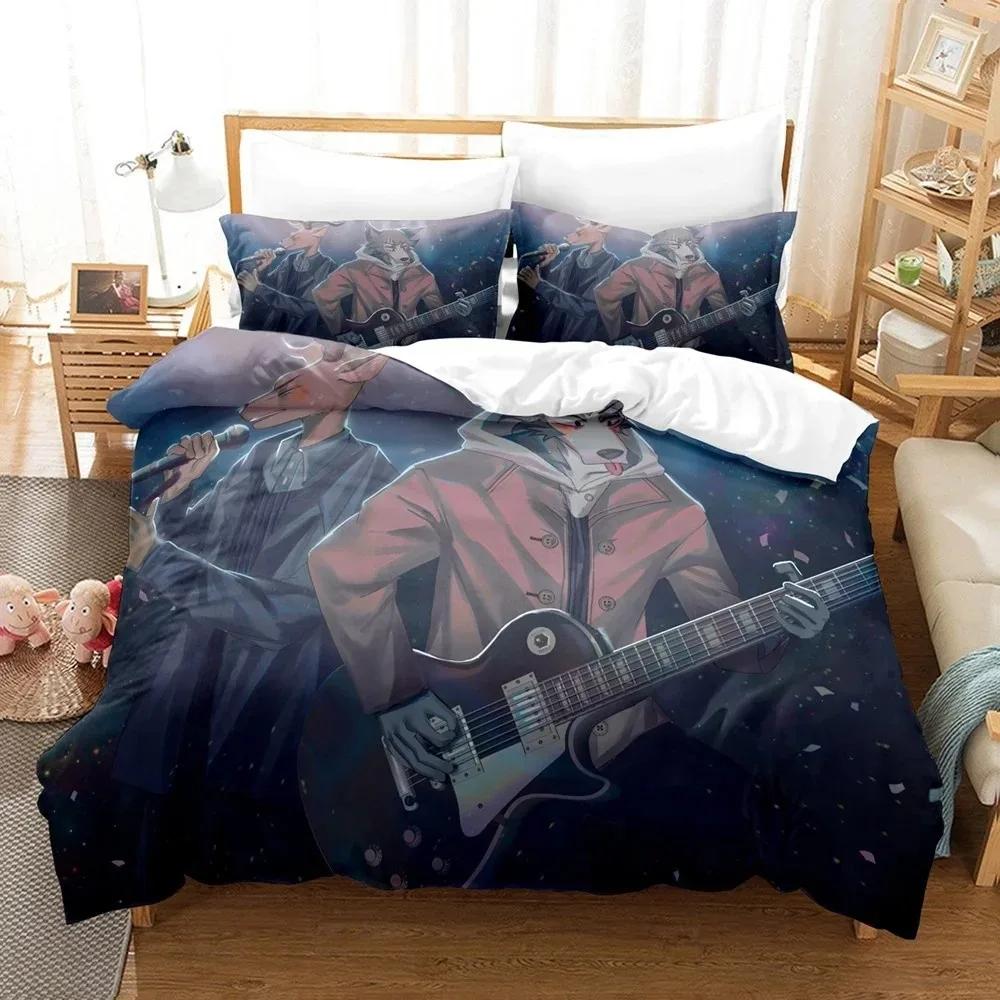 Comforter 3D Print Beastars Bedding Sets Kids Anime Comforter Twin Queen King Single Size Gift Boys