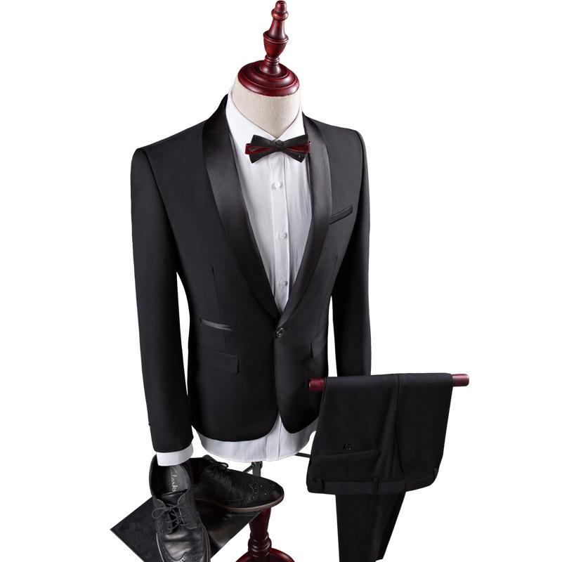 Men's Suits Business Formal Fit Large Size Professional Suits Groomsmen Groom Wedding Suits & Blazers