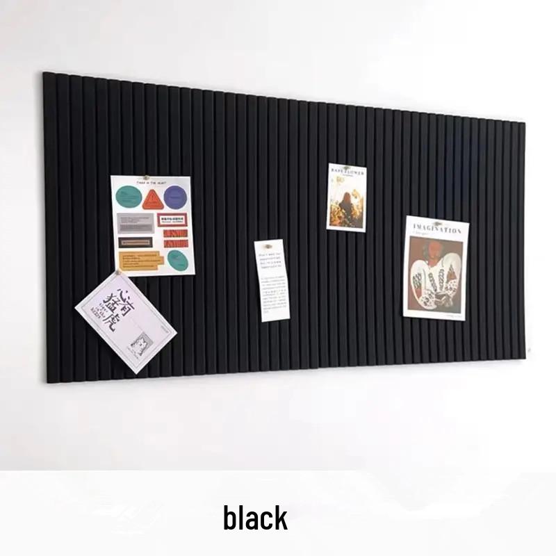 Grooved Felt Wall Sticker Stripes - No-Drill Decorative Panel for Classroom & Living Room.