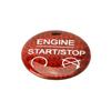 Red Carbon Fiber Keyless Engine Push Start Button Cover For 2015-23 Ford Mustang