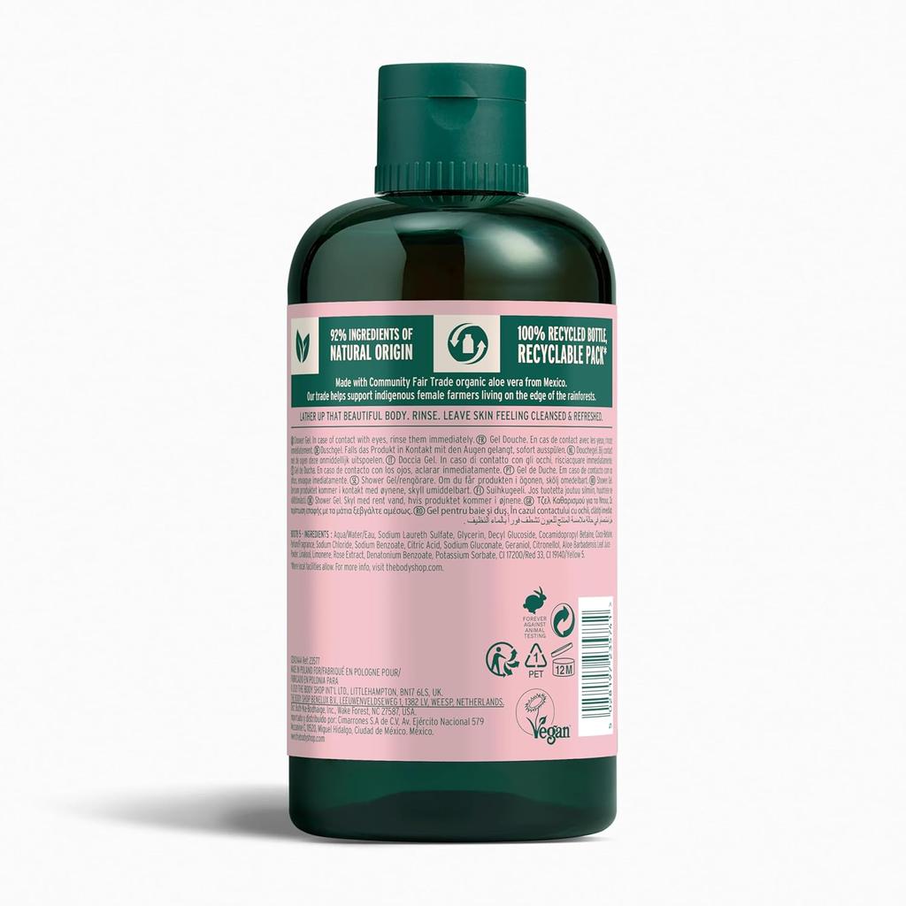 The Body Shop British Rose Shower Gel 250 Ml | Vegan Body Wash for All Skin Types, Cleanse & Refresh