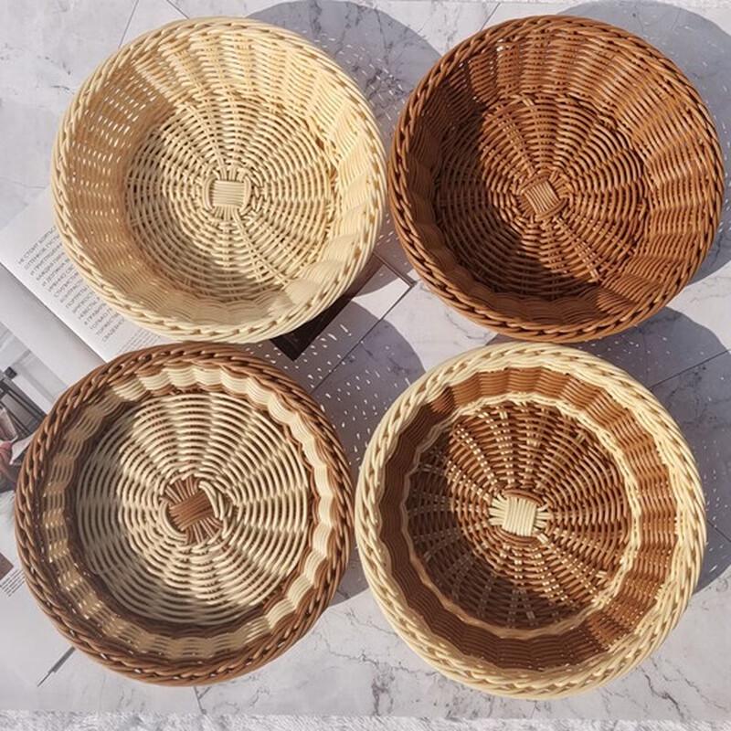 Imitation Rattan Plastic Fruit Basket