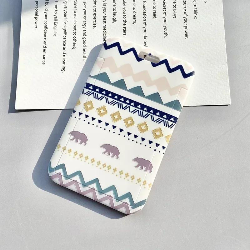 Women Men Business Card Holder Cute Credit Card Holders Bank ID Holders Badge Children Bus Card Cover Case