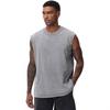 Men's Washed Cotton Sleeveless T-Shirt Crew Neck Loose Fit Workout Tank Top