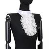 Victorian Styles Detachable Jabot Collar Ruffled Lace False Collar Neckwear for Halloween and Themed Party Costumes