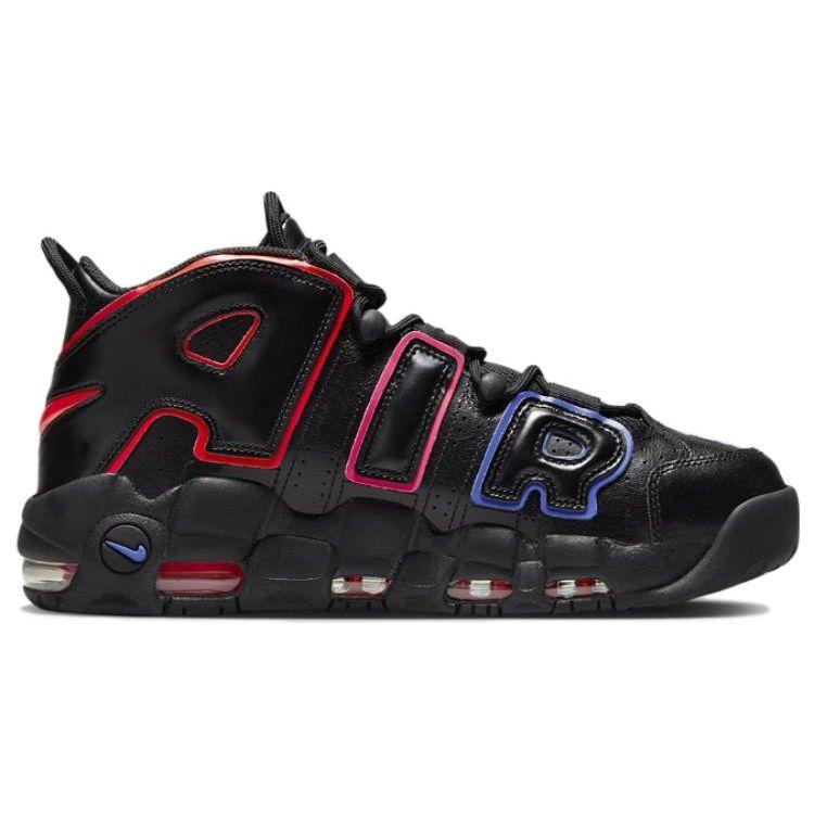 Nike Adidași electrici pentru bărbați Air More Uptempo Negru Bright-Crimson Racer-Albastru FD0729-001