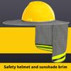 Cappello di sicurezza con protezione solare estiva, protezione per il collo, strisce riflettenti, berretto di sicurezza per lavoratori edili