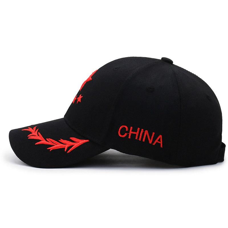 New baseball cap peaked cap embroidered five-star sunshade outdoor leisure hat Guochao versatile breathable