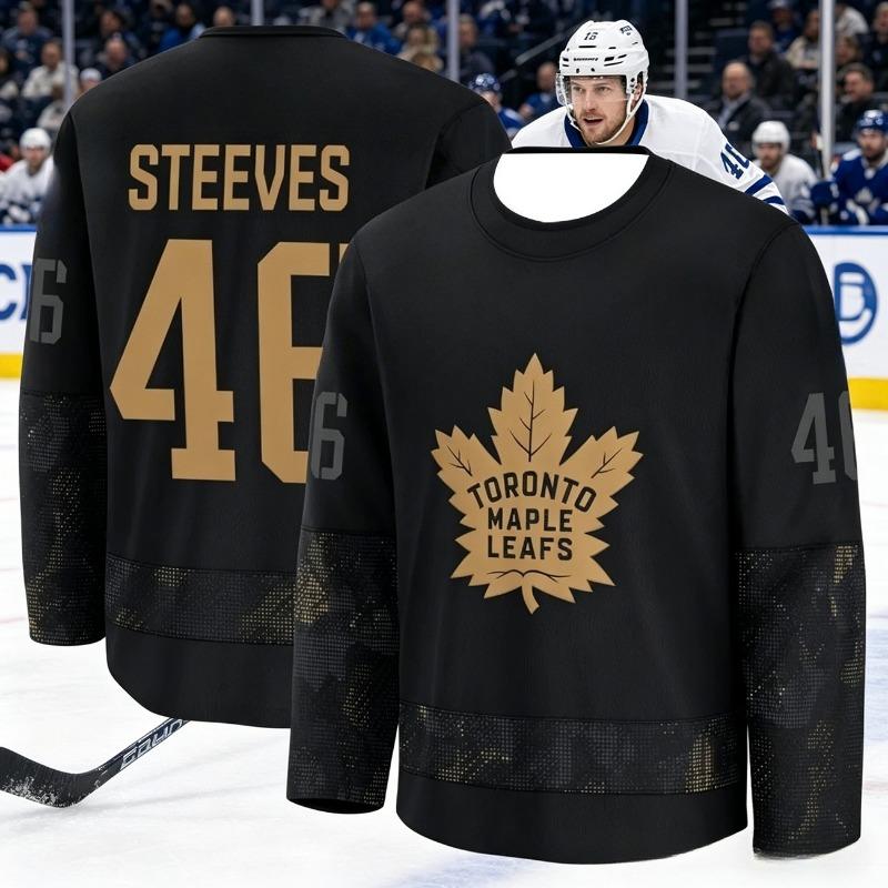 Men's New Ice Hockey Training Shirt - Maple Leaf Fan Series 3D Print - Breathable, Quick-Drying Long-Sleeved Kids