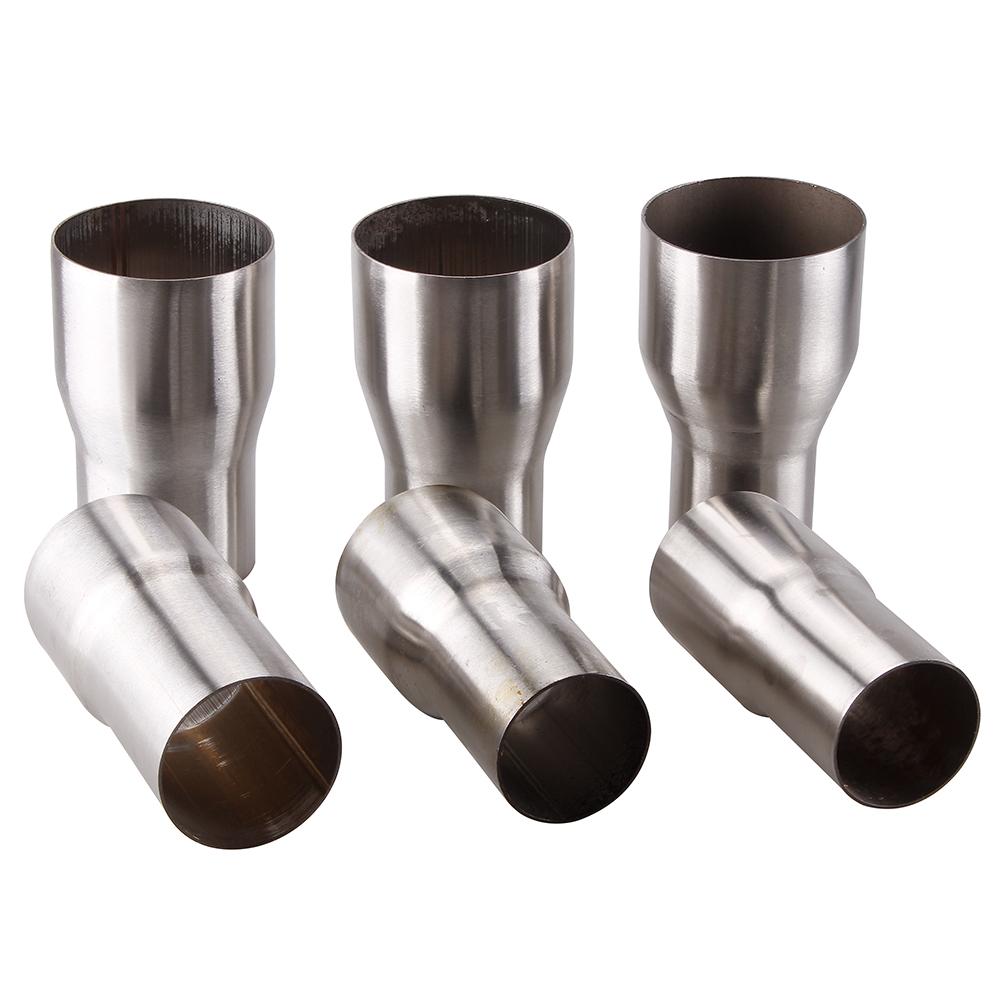 OD:2" 2.2'' 2.5'' 3'' Universal Stainless Steel Car Exhaust Reducer Connector Pipe Tube Adapter Intake Pipe Connection Joint