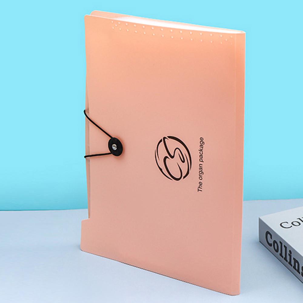 1PC Organ Bag 12-Compartment Folder Student Papers Folder Storage Bag A4 Multi-Layer Office File Bag