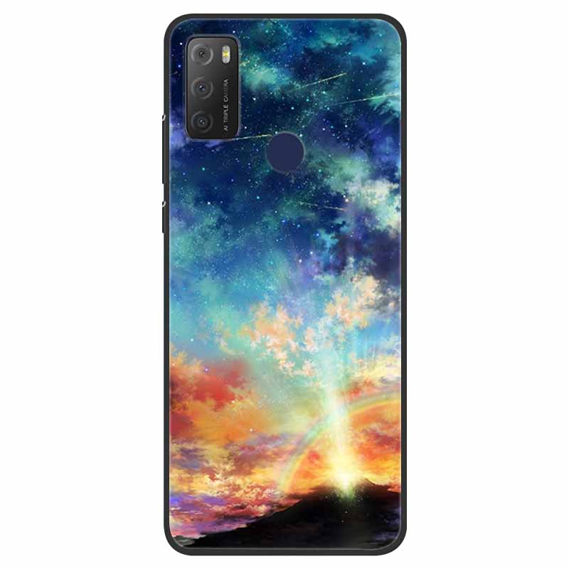 For TCL 20Y Case Marble Soft Silicone Back Wolf Shell for TCL 20E 6125F 6.52 Inch Fundas Phone Cover For TCL20Y 6156D 20 E Coque