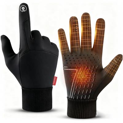 Outdoor Cold Weather Gloves New Gold Award Cycling Running Enhanced Water High Sensitivity Touchscreen 360 Degree Cold Protection and Constant