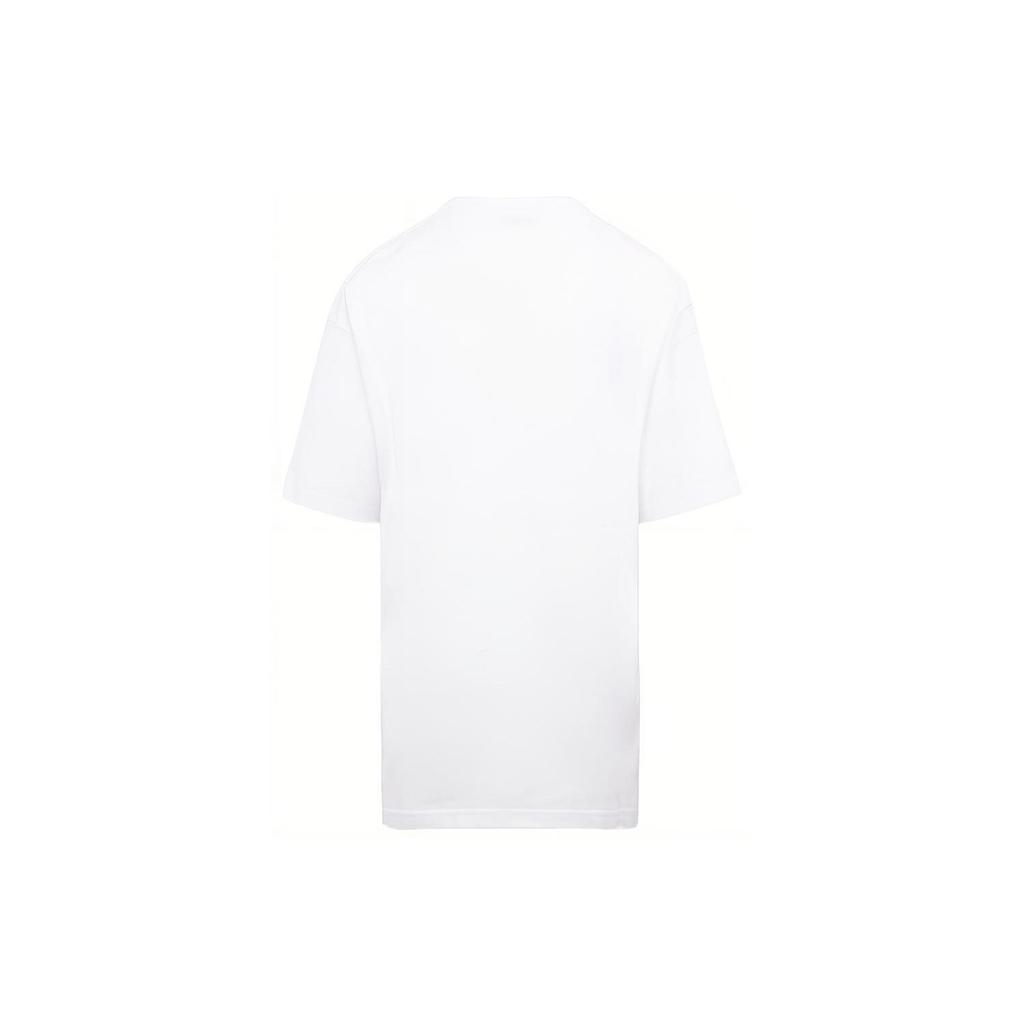 Balenciaga SS21 Drop Shoulder Sleeve T Shirt Women's White 641655TIV549040