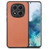 For Xiaomi Redmi Note 14 Pro+ 5G Case Carbon Fiber Texture PU+PC+TPU Phone Cover