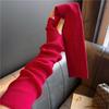 Fingerless Gloves Solid Color Female Arm Warmers Wool Sleeve Cuff Knitted Arm Warmers Long Gloves