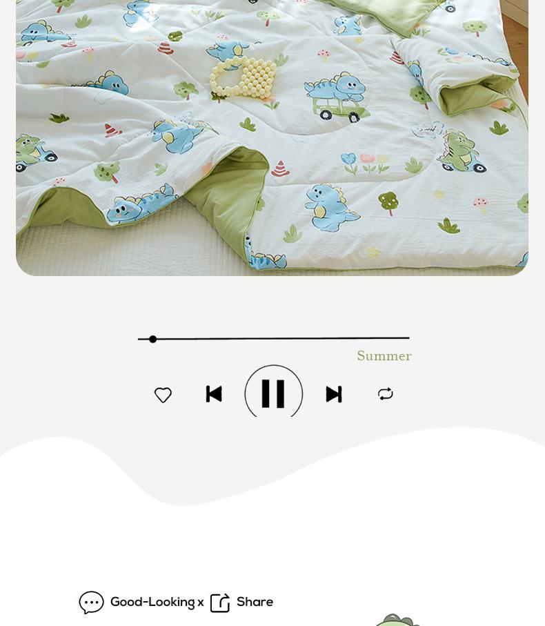 Class A Summer Cool Quilt: Double Yarn for Mother & Baby - Lightweight Air Conditioning Quilt for Kids, Students, and Dorms