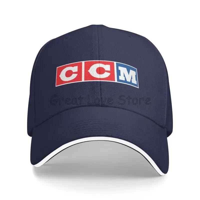 

CCM Ретро Логотип Хокею на льоду Принт Сендвіч Бейсболка Кепка Тата Капелюх для Гольфу Капелюхи для Захисту від Сонця для Жінок Чоловіків Adjustable
