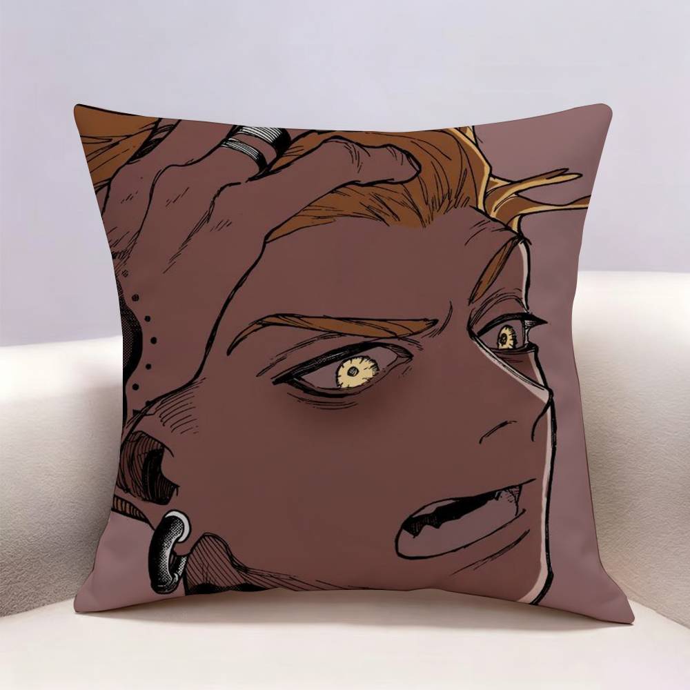 GGachiakuta Rudo Enjin Riori Zanka Doublesided print Pillow Case for Sofa Living Room Home office Decor Protective Cover