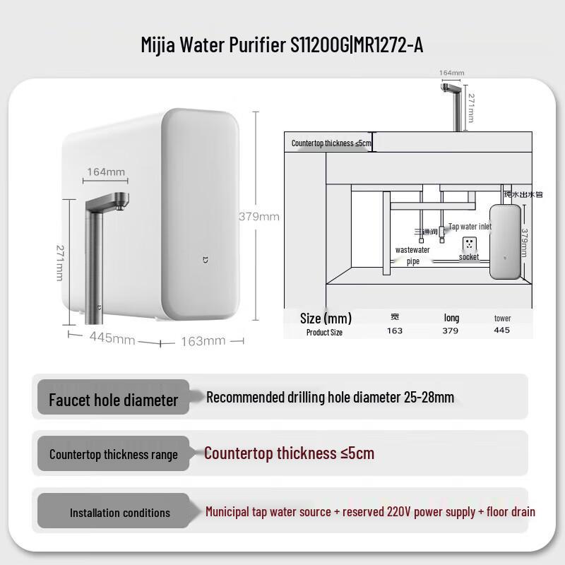 Xiaomi S1 1200G RO Water Purifier
