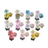 50Pcs/Lot Gradient Flower Acrylic Beads Bellflower Spacer Beads Caps For Diy Charms Bracelets Jewelry Making Findings Accessorie