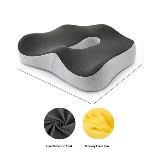 Seat Cushion Ergonomic Design Wear Resistant Soft Breathable Anti-Slip Memory Foam Office Chair Cushion Pillow