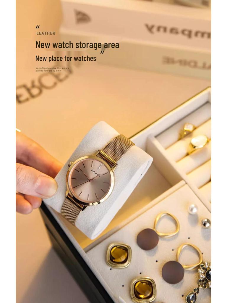 Exquisite Three-Layer Jewelry Box 2025 - Large Capacity for Earrings and Necklaces