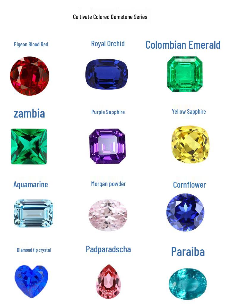 Cultured Emerald-Cut Sapphire Blue Loose Stones with AGL Certificate Main Stone Jewelry