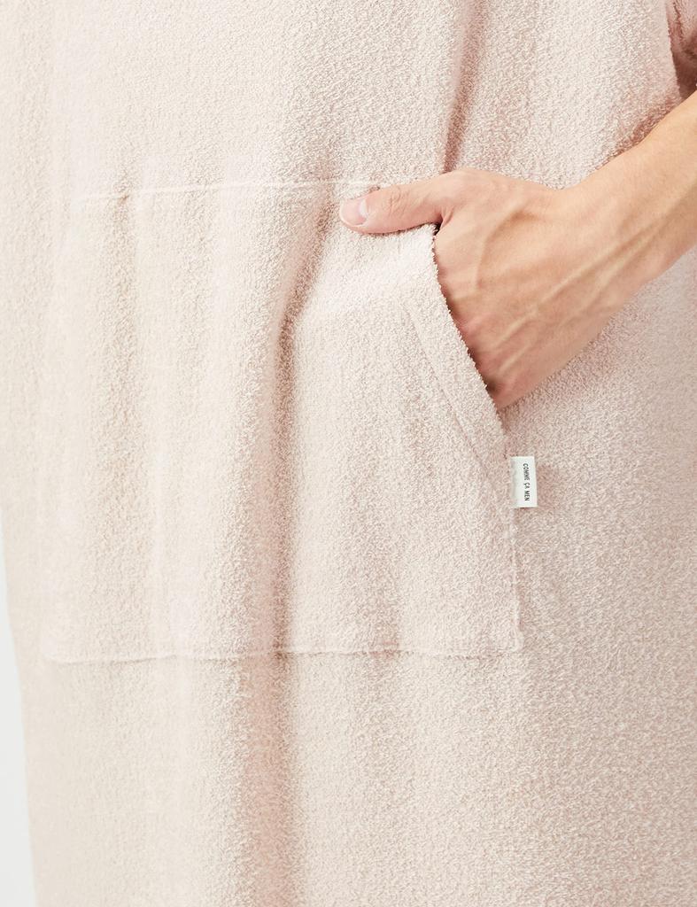 Comme Ca Poncho Pajama Light Size L Men's Top, Pink,