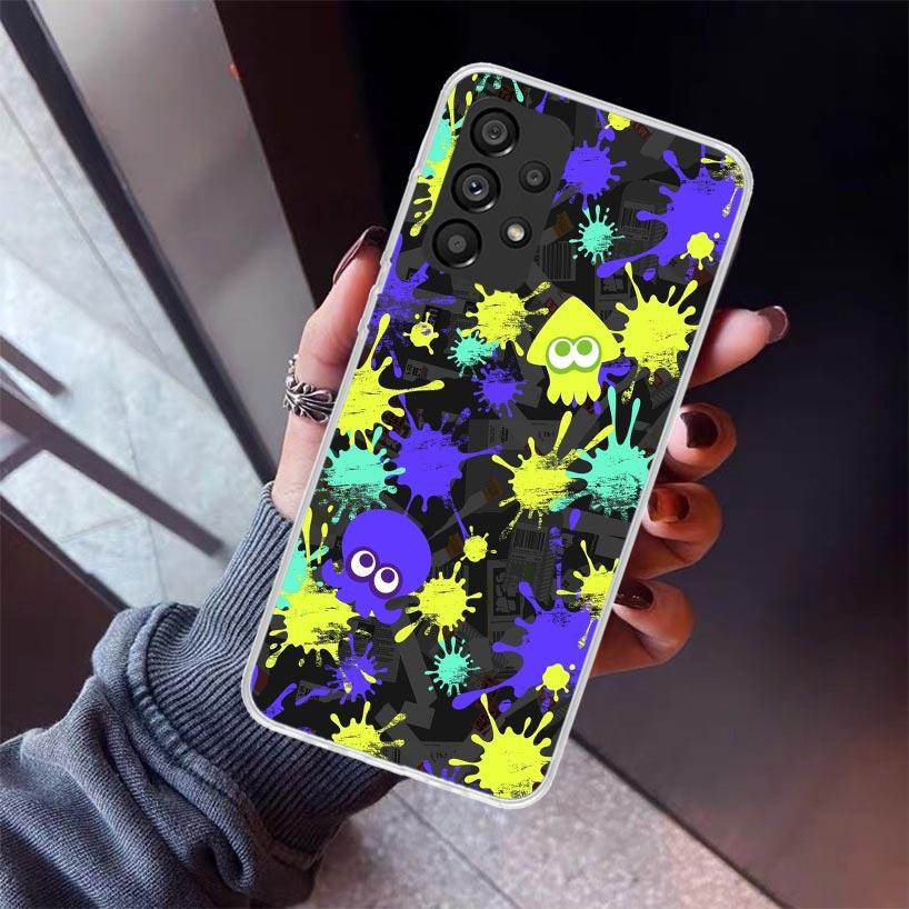 Spiel S-Splatoons Handyhülle Für Samsung Galaxy A12 A52S A42 A32 A22 A51 A50 Note 20 Ultra 10 S10 Plus A71 A70 A31 A30 A10S Galax