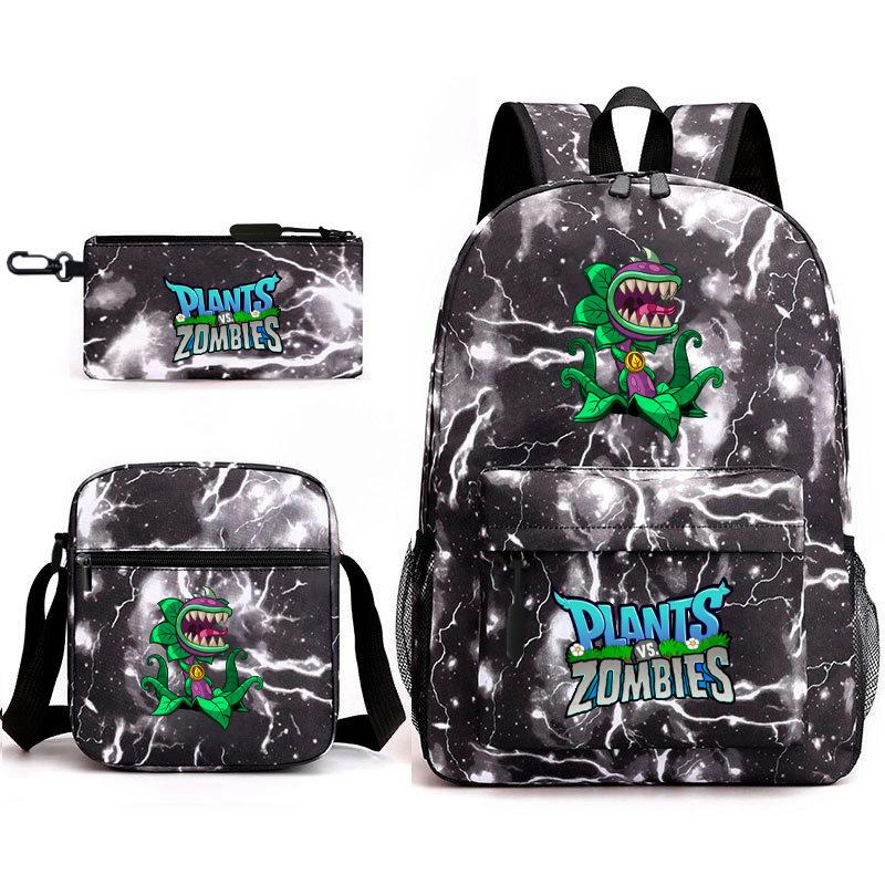 Surrounding Plants Vs. Zombies Teen Student School Bag Men S And Women S Casual Backpack Satchel 17inch backpack