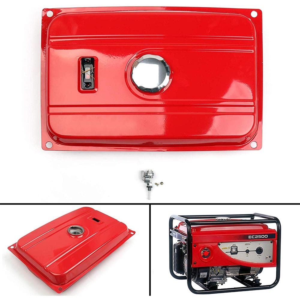 

Красный 5-галлонный генератор бака 5-галлонные бензобаки Крышка фильтра Индикатор Клапан Кран Универсальный для деталей бензинового двигателя EC2500 Галао