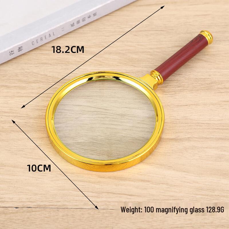 Miflame Wood Grain Handheld Reading Magnifier
