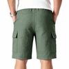 Men's Multi Pocket Cargo Shorts with Drawstring Waist Lightweight Breathable Beach Workwear Shorts for Outdoor Activities