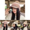 Wool Blend Knit Cap Women Winter Thick Warm Earmuff Newsboy Style For Daily Wear