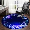 1pc Office Carpet Chair Mats Butterfly Sparkle Circular Frame Perfect for Decorating Office Chairs, Living Rooms, Or Bedrooms
