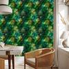 Bottle Green and Sea Blue Ink Wallpaper for Living Room and Bedroom 50x1000