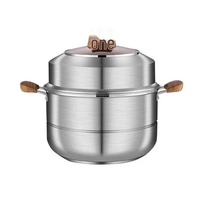 Shangheng 28cm Double-Layer 304 Stainless Steel Steamer Pot