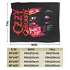 Picknick Black Sabbath Cartoon ozzy osbourne Decken Flugzeug Reise Flanell Bettwäsche Überwürfe Für Heimdekoration Warm Weich Tagesdecke