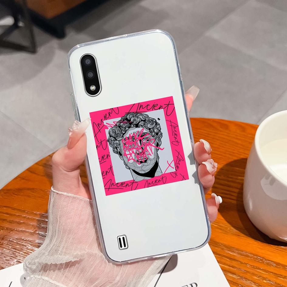 New Cases For Samsung A01 A02 A02S A03 Core A04 A04E A10 A10E A10S A11 A12 A13 A14 A21 A22 New Pink Wings Pattern Silicone High Shockproof For Samsung