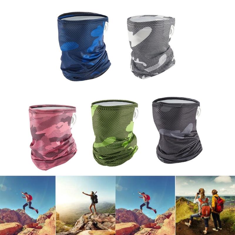 Windproofs Face Scarfs Mask Sun Protections Neck Gaiter Neck Tube Scarfs Coolings Breathable Face Cover for Women Man