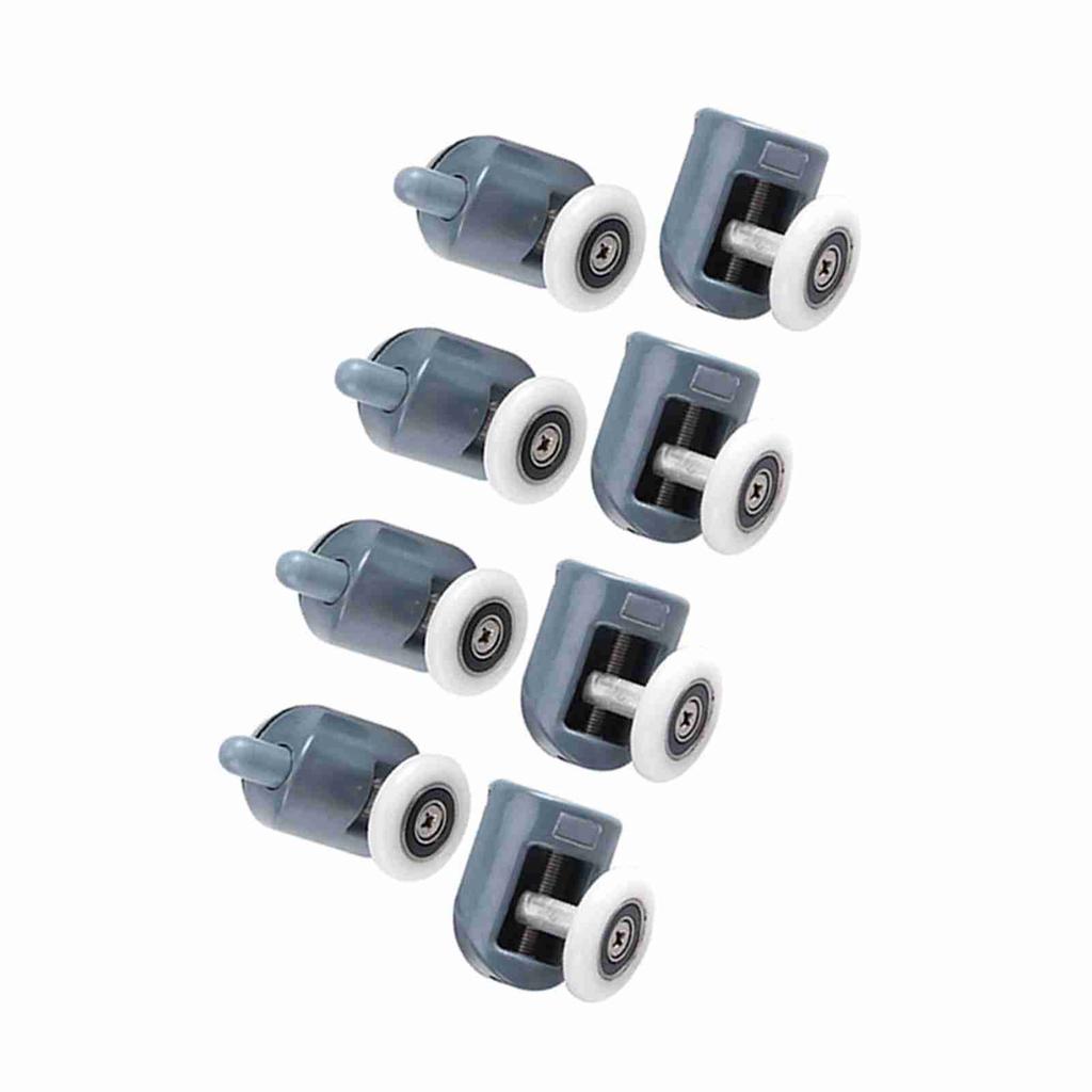 8 X Twin Bottom Top Shower Door Rollers Pulleys Wheels Runners Bathroom