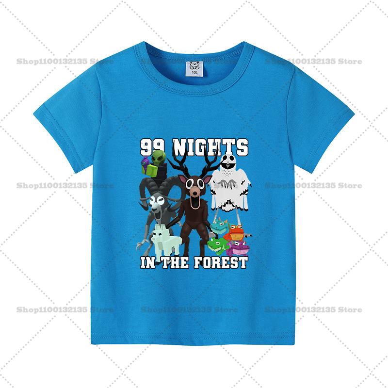 Game 99 Nights in The Forest Boys Girls T-Shirt Printed Cotton Children's Short Sleeve Casual Baby Short Sleeve Top T-Shirt Gift