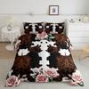 Erosebridal Sun and Moon Comforter Set Queen,Black and White Bedding Set for Kids Boys Girls,Psychedelic Tree of Life Down Comforter,Galaxy
