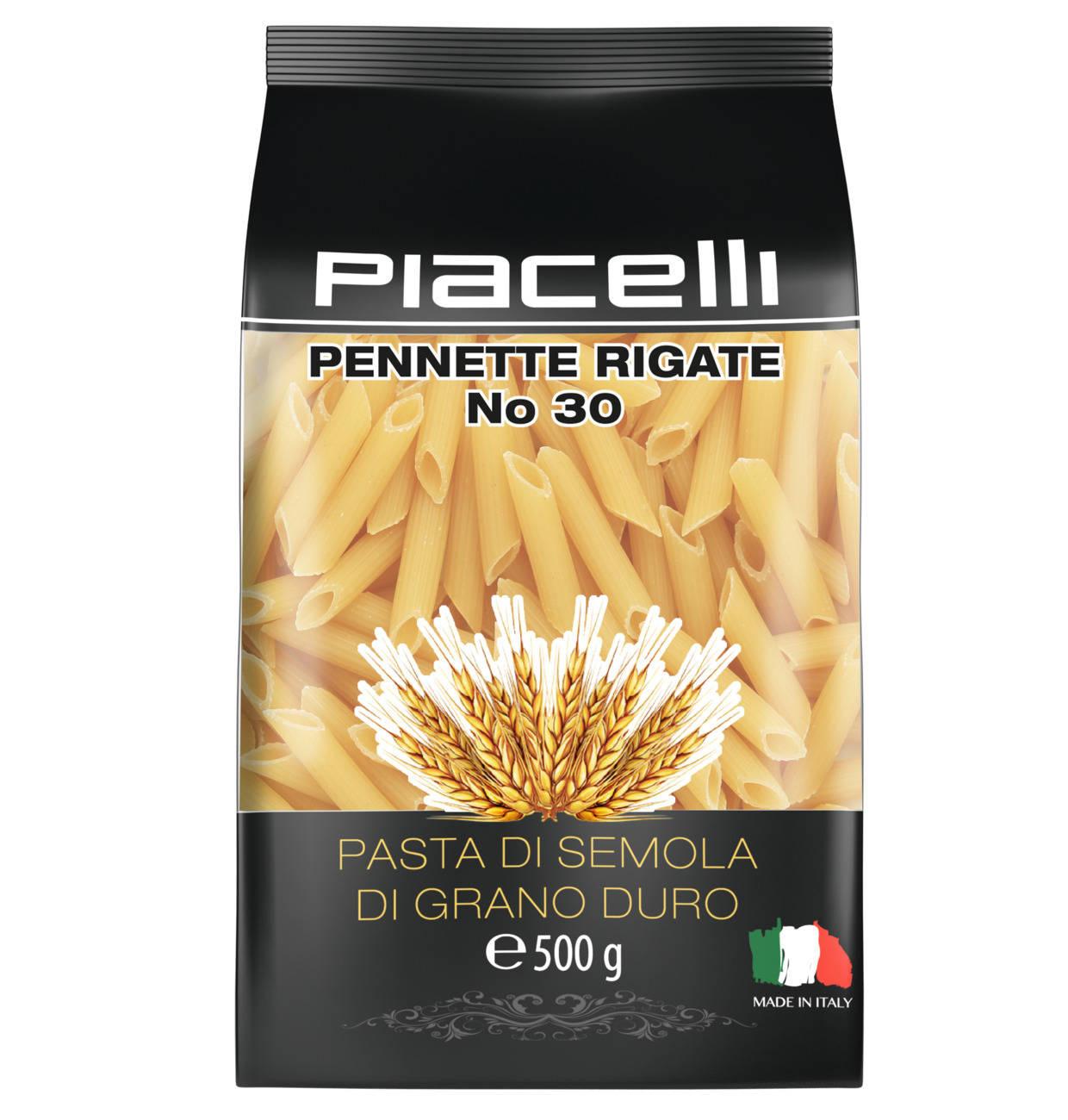 Piacelli Pennette Rigate Hartweizengrießnudeln 500 g