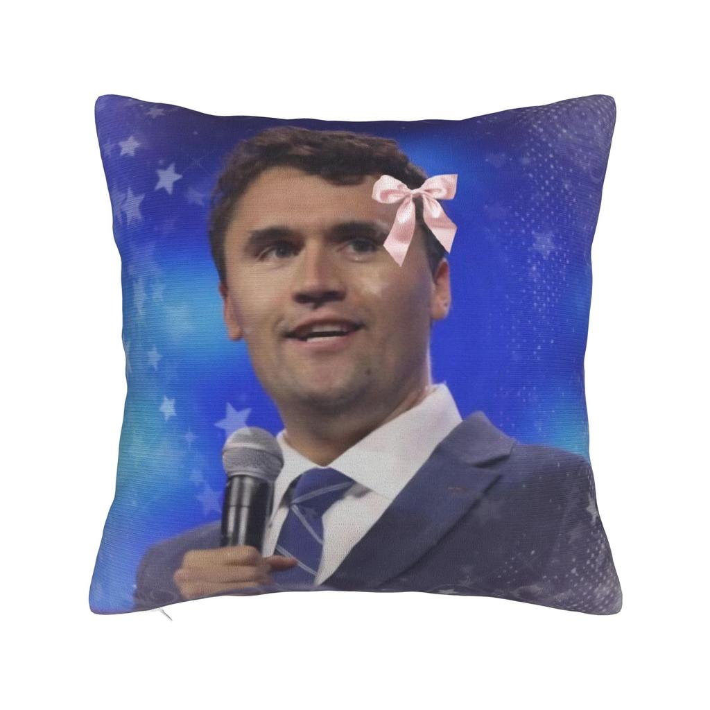 Charlie Kirk Angelic Advocate Pillowcases Morden Pillow Case For Sofa Couch Bed Living Room Soft Pillow Cover