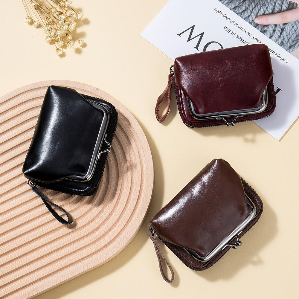 New European and American Fashion Change Bag Women's Multi-card Change Card Bag Integrated Removable Clip Bag Retro Small Wallet