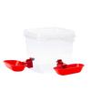 Automatic Pet Water Drinker With Double Bowls For Puss And DogsSafe PP Automatic Pet Waterer Organiser Box